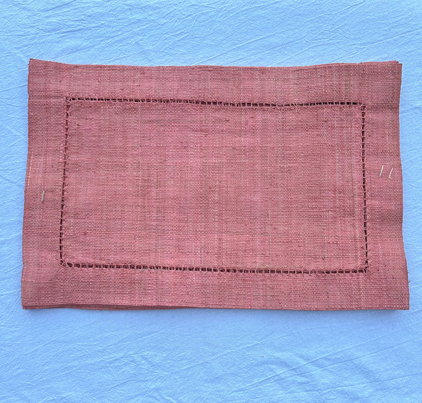 Rectangular raffia placemats