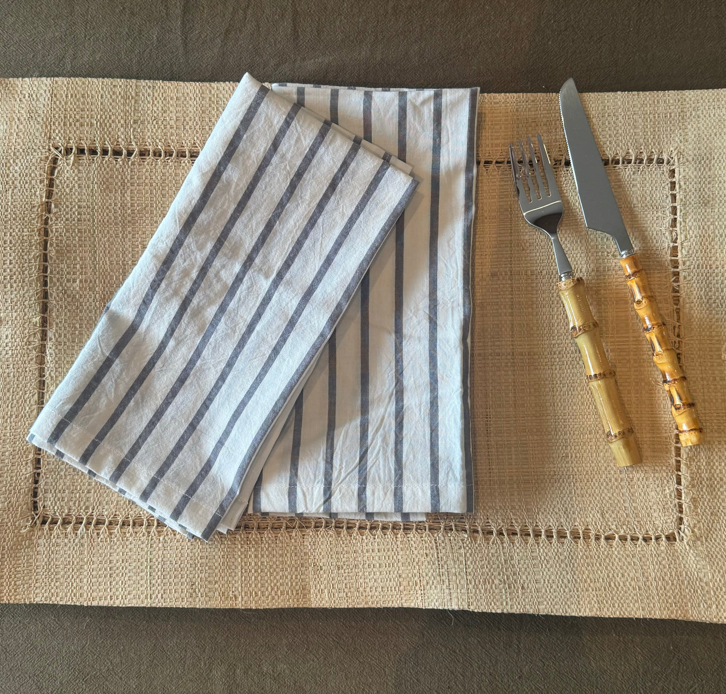 The thick stripe napkin set