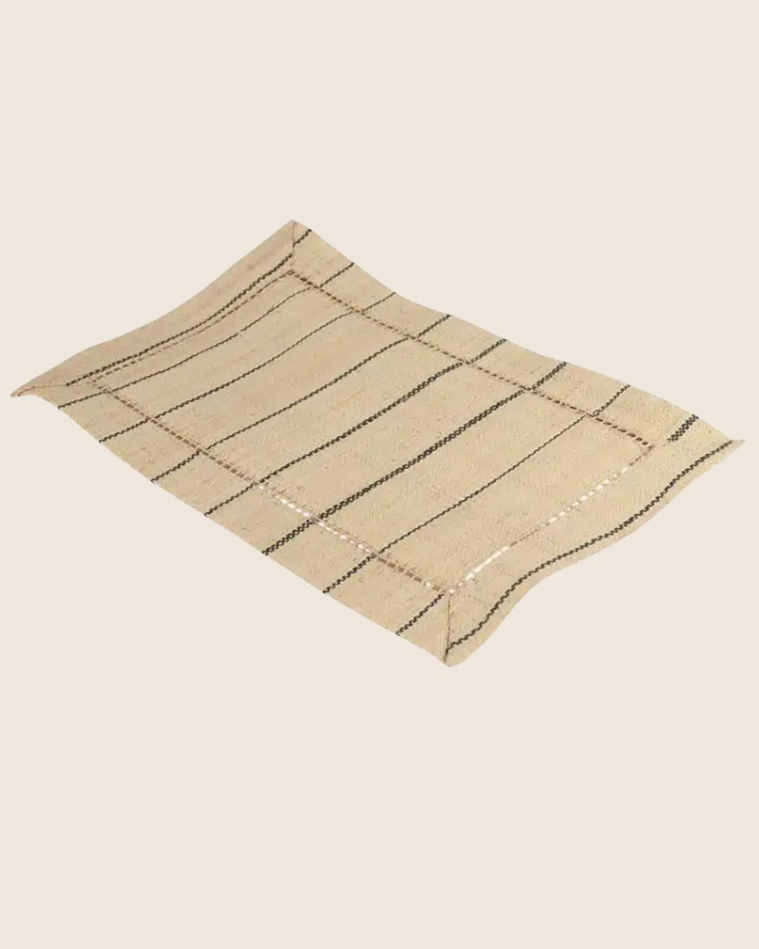 Rectangular raffia placemats