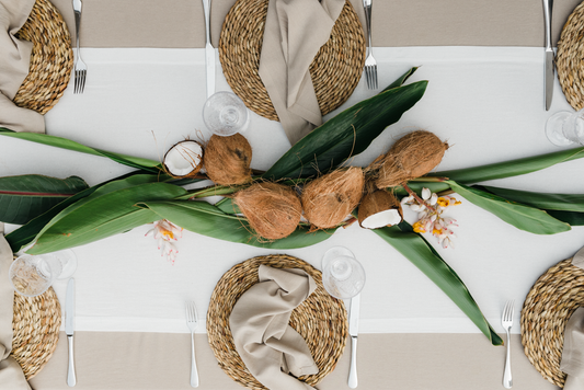 Ivory table runner