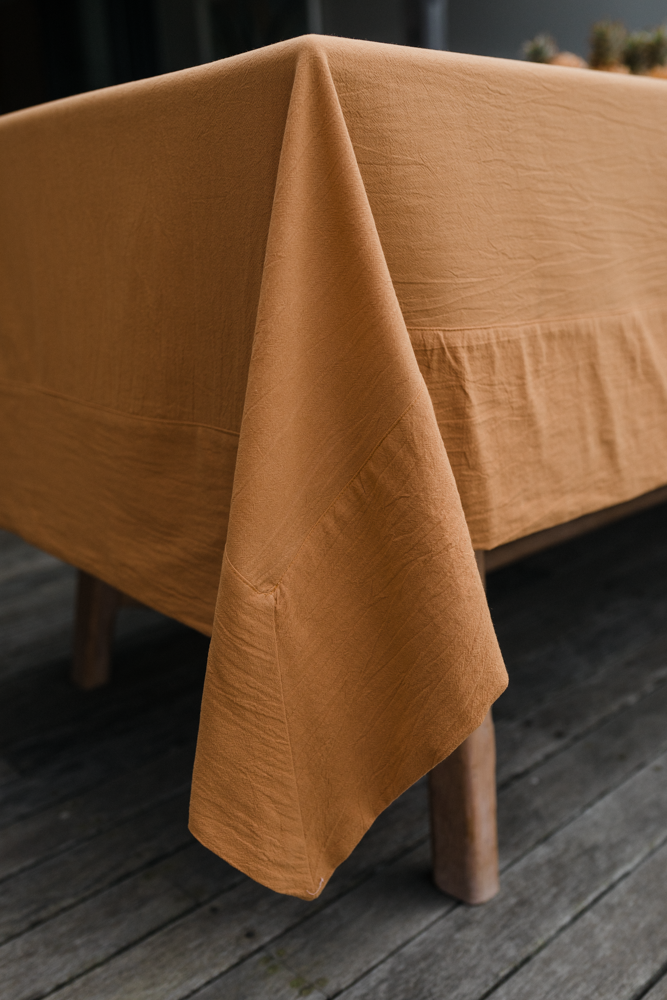 Rust tablecloth